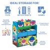 imageDisney Frozen II 6 Bin Design and Store Toy Organizer by Delta Children Greenguard Gold CertifiedBaby Shark