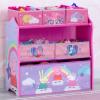 imageDisney Frozen II 6 Bin Design and Store Toy Organizer by Delta Children Greenguard Gold CertifiedPeppa Pig Unicorn