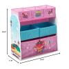 imageDisney Frozen II 6 Bin Design and Store Toy Organizer by Delta Children Greenguard Gold CertifiedTrolls World Tour