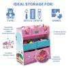 imageDisney Frozen II 6 Bin Design and Store Toy Organizer by Delta Children Greenguard Gold CertifiedTrolls World Tour