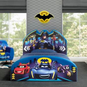 imageDelta Children Minions Upholstered Twin Bed BlueBatman Batwheels