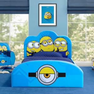 imageDelta Children Minions Upholstered Twin Bed BlueMinions