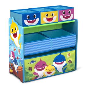 imageDisney Frozen II 6 Bin Design and Store Toy Organizer by Delta Children Greenguard Gold CertifiedBaby Shark