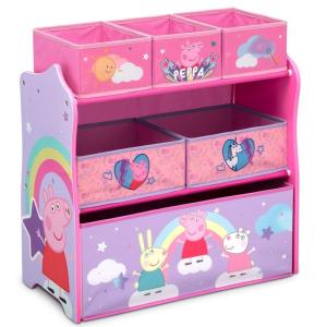 imageDisney Frozen II 6 Bin Design and Store Toy Organizer by Delta Children Greenguard Gold CertifiedPeppa Pig Unicorn