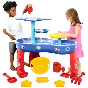 imagePAW Patrol Water Table by Delta Children  3Tier Water Table with 11Piece Toy Set BlueSpidey and His Amazing Friends