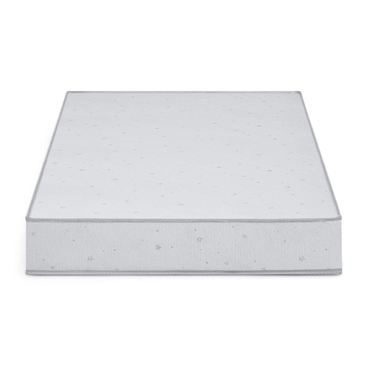 imageSimmons Kids Silver Nights Dual Sided 2Stage Baby Crib Mattress and Toddler Mattress  GREENGUARD Gold  Waterproof  Sustainably Sourced Core Fiber Core Grey