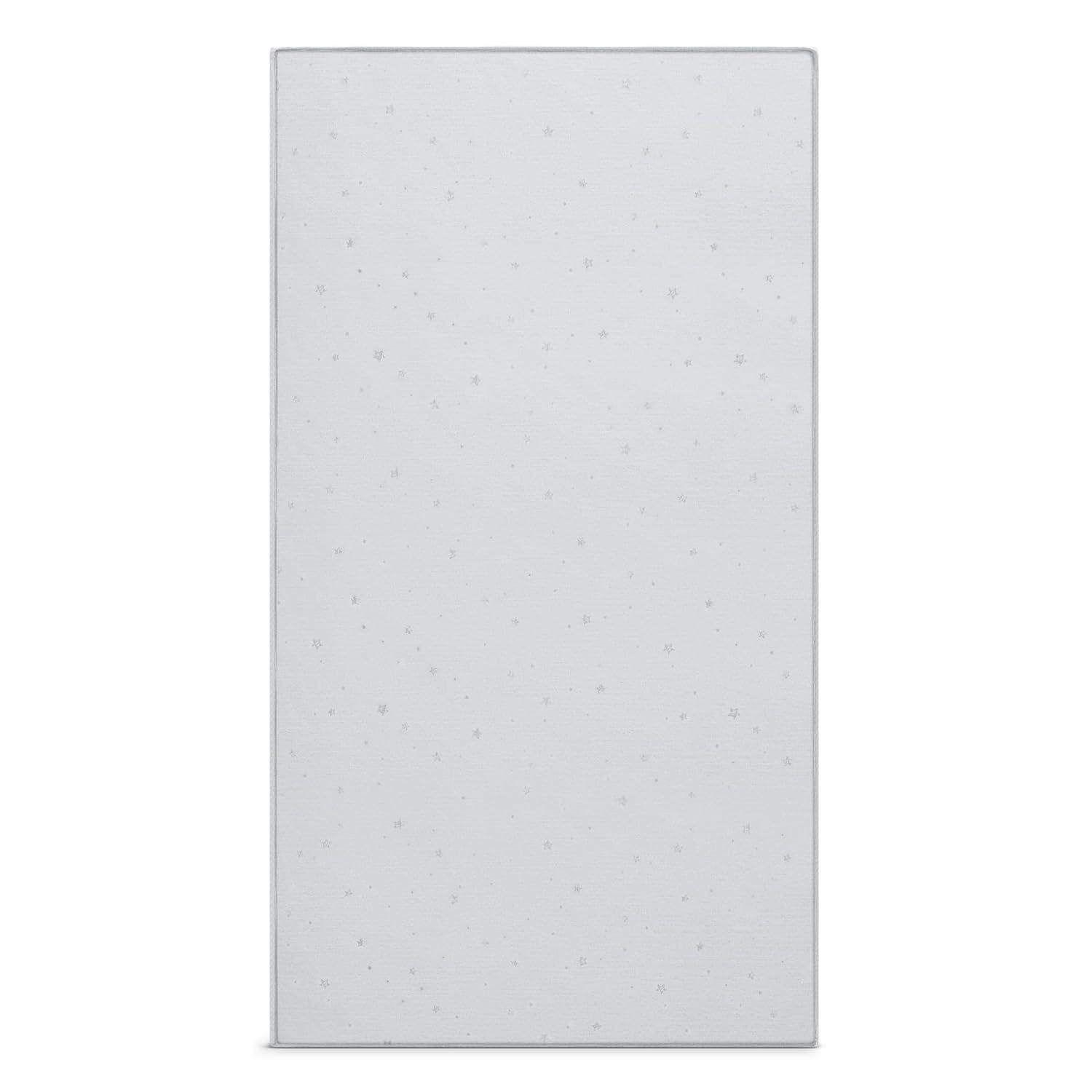 imageSimmons Kids Silver Nights Dual Sided 2Stage Baby Crib Mattress and Toddler Mattress  GREENGUARD Gold  Waterproof  Sustainably Sourced Core Fiber Core Grey