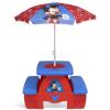 imageDelta Children 4 Seat Activity Picnic Table with Umbrella and Lego Compatible Tabletop PAW PatrolMickey Mouse