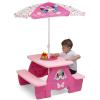 imageDelta Children 4 Seat Activity Picnic Table with Umbrella and Lego Compatible Tabletop PAW PatrolMinnie Mouse