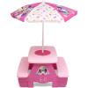 imageDelta Children 4 Seat Activity Picnic Table with Umbrella and Lego Compatible Tabletop PAW PatrolMinnie Mouse