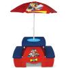 imageDelta Children 4 Seat Activity Picnic Table with Umbrella and Lego Compatible Tabletop PAW PatrolPaw Patrol