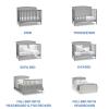imageDelta Children Archer 4in1 Crib BiancaGrey