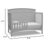 imageDelta Children Archer 4in1 Crib BiancaGrey