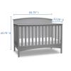 imageDelta Children Archer 4in1 Crib BiancaGrey