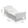 imageDelta Children Bennett Wood Toddler Bed  Greenguard Gold Certified Bianca WhiteBianca White
