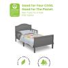 imageDelta Children Bennett Wood Toddler Bed  Greenguard Gold Certified Bianca WhiteGrey