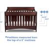 imageDelta Children Bentley S Series 4in1 Convertible Baby Crib ChocolateBlack Cherry Espresso