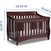 imageDelta Children Bentley S Series 4in1 Convertible Baby Crib ChocolateBlack Cherry Espresso