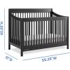 imageDelta Children Bentley S Series 4in1 Convertible Baby Crib ChocolateMidnight Grey