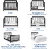 imageDelta Children Bentley S Series 4in1 Convertible Baby Crib ChocolateMidnight Grey
