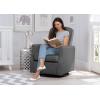 imageDelta Children Blair Slim Nursery Glider Swivel Rocker Chair CreamCharcoal