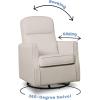 imageDelta Children Blair Slim Nursery Glider Swivel Rocker Chair CreamCream