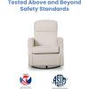 imageDelta Children Blair Slim Nursery Glider Swivel Rocker Chair CreamCream