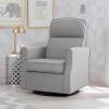 imageDelta Children Blair Slim Nursery Glider Swivel Rocker Chair CreamFrench Gray
