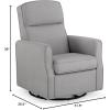 imageDelta Children Blair Slim Nursery Glider Swivel Rocker Chair CreamFrench Gray