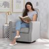 imageDelta Children Blair Slim Nursery Glider Swivel Rocker Chair CreamFrench Gray