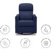 imageDelta Children Blair Slim Nursery Glider Swivel Rocker Chair CreamNavy