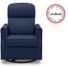 imageDelta Children Blair Slim Nursery Glider Swivel Rocker Chair CreamNavy