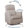 imageDelta Children Blair Slim Nursery Glider Swivel Rocker Chair CreamTaupe