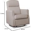 imageDelta Children Blair Slim Nursery Glider Swivel Rocker Chair CreamTaupe