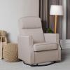 imageDelta Children Blair Slim Nursery Glider Swivel Rocker Chair CreamTaupe