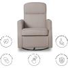 imageDelta Children Blair Slim Nursery Glider Swivel Rocker Chair CreamTaupe