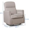 imageDelta Children Blair Slim Nursery Glider Swivel Rocker Chair CreamTaupe