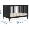 imageDelta Children Bowie 4in1 Convertible Acrylic Crib  Greenguard Gold Certified Black EbonyCrib