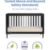 imageDelta Children Bowie 4in1 Convertible Acrylic Crib  Greenguard Gold Certified Black EbonyCrib