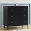imageDelta Children Bowie 4in1 Convertible Acrylic Crib  Greenguard Gold Certified Black EbonyDresser