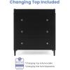 imageDelta Children Bowie 4in1 Convertible Acrylic Crib  Greenguard Gold Certified Black EbonyDresser