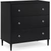 imageDelta Children Bowie 4in1 Convertible Acrylic Crib  Greenguard Gold Certified Black EbonyDresser