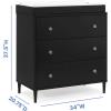 imageDelta Children Bowie 4in1 Convertible Acrylic Crib  Greenguard Gold Certified Black EbonyDresser