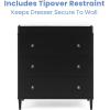 imageDelta Children Bowie 4in1 Convertible Acrylic Crib  Greenguard Gold Certified Black EbonyDresser