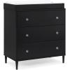 imageDelta Children Bowie 4in1 Convertible Acrylic Crib  Greenguard Gold Certified Black EbonyDresser