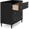 imageDelta Children Bowie 4in1 Convertible Acrylic Crib  Greenguard Gold Certified Black EbonyDresser