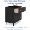 imageDelta Children Bowie 4in1 Convertible Acrylic Crib  Greenguard Gold Certified Black EbonyDresser