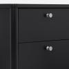 imageDelta Children Brooks 6 Drawer Dresser with Interlocking Drawers Includes 3 Sets of Knobs  Choose from Natural Brushed Nickel ampamp Melted Bronze Bianca WhiteMidnight Grey