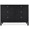 imageDelta Children Brooks 6 Drawer Dresser with Interlocking Drawers Includes 3 Sets of Knobs  Choose from Natural Brushed Nickel ampamp Melted Bronze Bianca WhiteMidnight Grey
