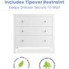 imageDelta Children Campbell 3 Drawer Dresser Midnight GreyBianca White